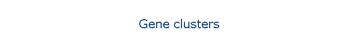Gene clusters